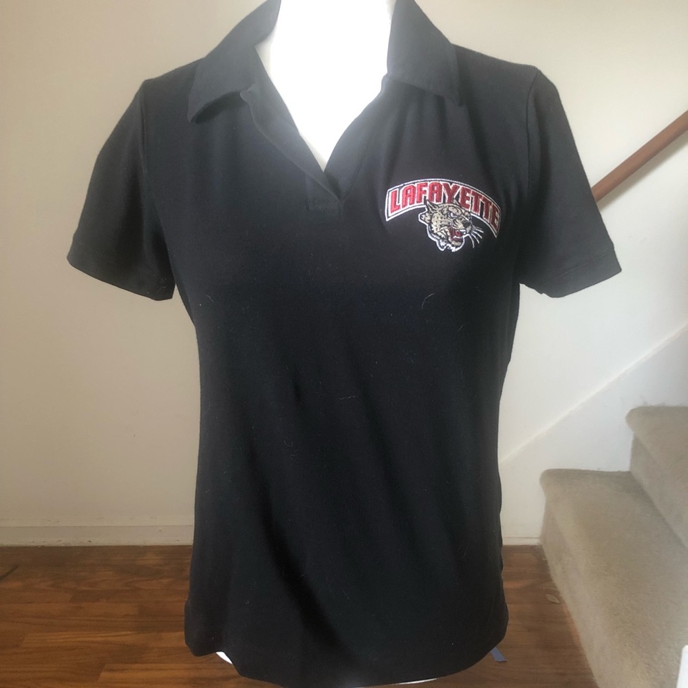 Black Cutter & Buck S/P Dry Tec Lafayette College Polo Shirt
